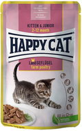 Happy Cat Kapsička Kitten & Junior Land-Geflügel 85 g - Cat Food Pouch