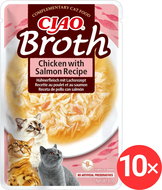Ciao Churu Cat Broth Chicken and salmon broth recipe 10 × 40 g - Cat Soup
