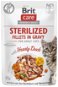 Brit Care Cat Sterilized Fillets in Gravy with Hearty Duck 85 g - Kapsička pre mačky