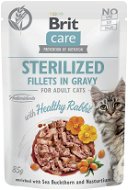 Brit Care Cat Sterilized Fillets in Gravy w/Healthy Rabbit 85 g - Cat Food Pouch