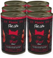 Fitmin for Life Hovězí konzerva pro dospělé kočky 6 × 400 g - Canned Food for Cats