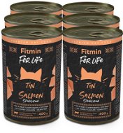 Fitmin for Life Lososová konzerva pre kastrované mačky 6× 400 g - Konzerva pre mačky
