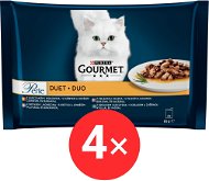 Gourmet Perle Duo multipack mäsový výber 4× 85 g - Kapsička pre mačky