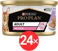 Canned Food for Cats Pro Plan Cat Delicate Digestion konzerva s kousky krůty v paštice 24 × 85 g - Konzerva pro kočky