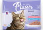 Plaisir cat MULTIPACK 4 × 85g / 2× losos + 2× pstruh - Cat Food Pouch