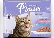 Plaisir cat MULTIPACK 4 × 85g / 2× losos + 2× pstruh - Kapsička pro kočky
