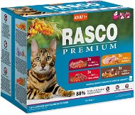 Rasco Kapsička Premium Adult multipack 12 × 85 g - Cat Food Pouch
