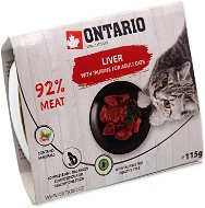 Ontario Vanička s játry a taurinem 115 g - Cat Food in Tray