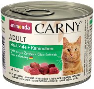 Animonda konzerva pre mačky Carny Adult hovädzie, morka, králik 200 g - Konzerva pre mačky
