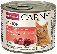 Animonda konzerva pre mačky Carny Senior hovädzie, morčacie srdce 200 g - Konzerva pre mačky