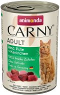 Animonda konzerva pre mačky Carny Adult hovädzie, morka, králik 400 g - Konzerva pre mačky