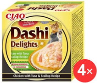 Ciao Dashi Delights chicken with tuna and scallop 4 × 70 g - Cat Food in Tray