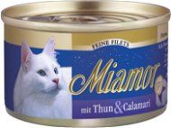 Miamor Fine Filets tuňák + kalamáry konzerva 100 g - Canned Food for Cats