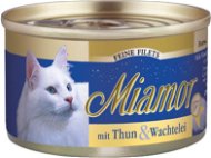 Miamor Fine Filets tuňák + křepelčí vejce konzerva 100 g - Canned Food for Cats