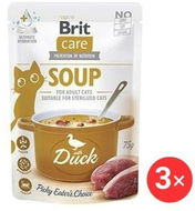 Brit Care Cat Polévka s kachnou 3 × 75 g - Polévka pro kočky