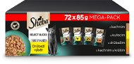 Sheba kapsičky drůbeží výběr ve šťávě pro dospělé kočky 72 × 85 g - Cat Food Pouch