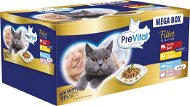 PreVital Fillet Selection mix masa a ryb v omáčce a v želé 40 × 85 g - Cat Food Pouch