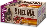 Shelma bezobilné dušené filetky mäsový výber pre mačky 40× 85 g - Kapsička pre mačky