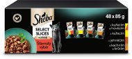 Cat Food Pouch Sheba kapsičky smíšený výběr ve šťávě pro dospělé kočky 48 × 85 g - Kapsička pro kočky