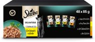 Kapsička pre mačky Sheba kapsičky hydinový výber v želé pre dospelé mačky 48× 85 g - Kapsička pro kočky