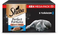 Sheba Perfect Portions vaničky s tuňákem pro dospělé kočky 48 × 37,5 g - Cat Food Pouch