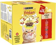 Friskies multipack lahodný výběr ve šťávě 24 × 85 g - Cat Food Pouch