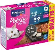 Vitakraft Cat mokré krmivo Poésie® Délice Fish Selection Multipack, rybí mix v omáčce 6 + 1 grátis - Canned Food for Cats