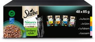 Sheba Nature's Collection kapsičky smíšený výběr ve šťávě pro dospělé kočky 48 × 85 g - Kapsička pro kočky