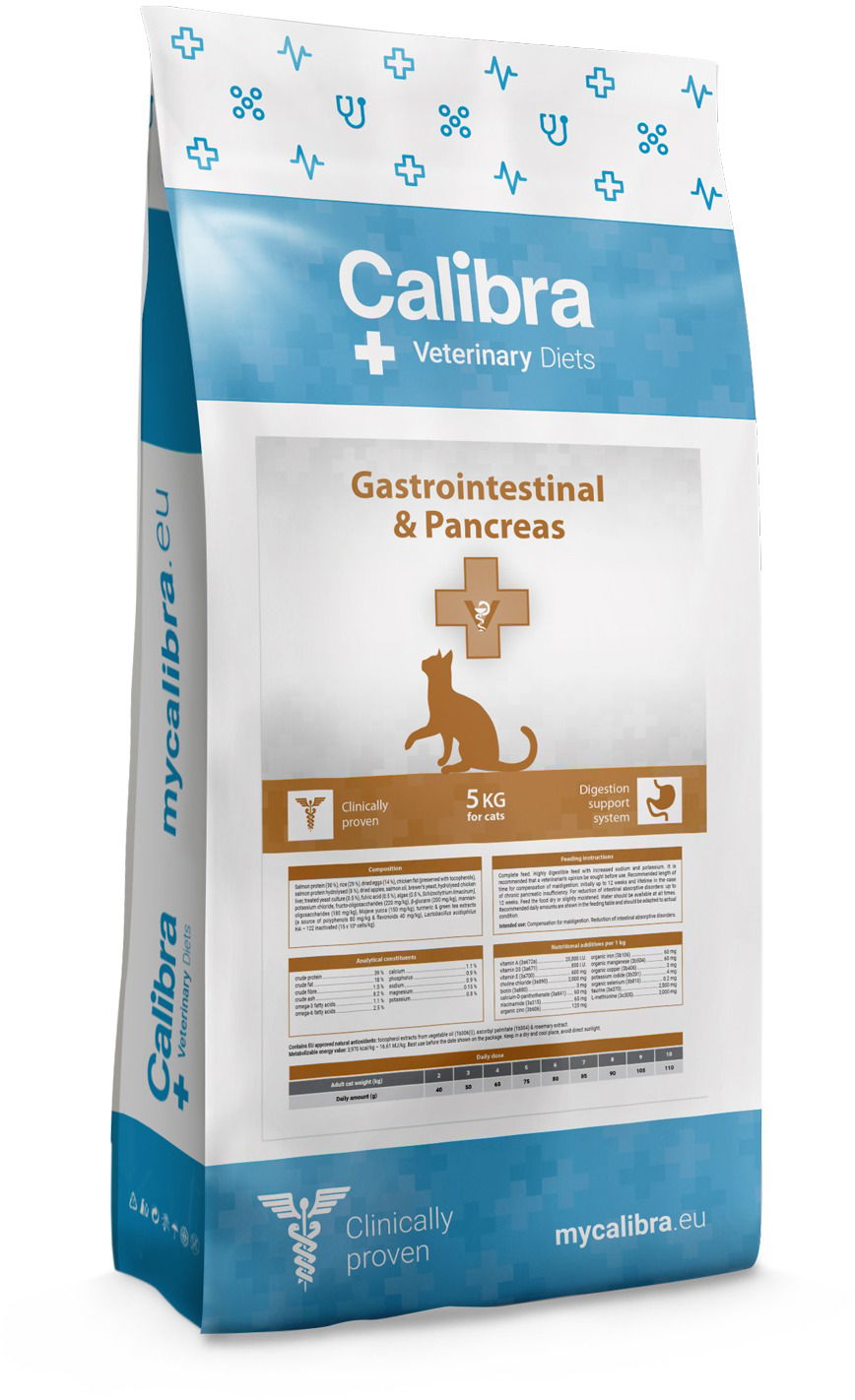 Calibra VD Cat Gastrointestinal Pancreas 5 kg Diet Cat Kibble alza.sk