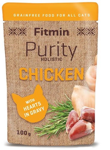 Fitmin Purity Kapsička pro kočky kuřecí se srdíčky 100 g - Kapsička pro kočky - Hlavní obrázek