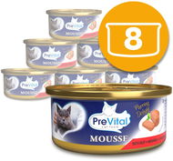 PreVital konzerva pro kočky hovězí 8 × 85 g - Konzerva pro kočky