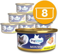 PreVital konzerva pro kočky kuřecí 8 × 85 g - Konzerva pro kočky