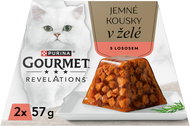 Gourmet Revelations for cats, salmon in jelly 2x57g - Cat Food Pouch