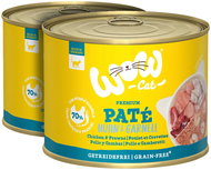 WOW Paté Chicken with prawns Adult 2 × 200 g - Canned Food for Cats