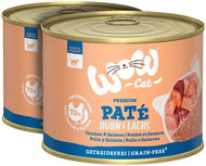 WOW Paté Chicken with Salmon Adult 2 × 200 g - Canned Food for Cats