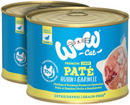 WOW Paté Chicken with prawns Kitten/Junior 2 × 200 g - Canned Food for Cats