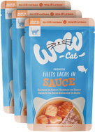 WOW Sauce Salmon Adult 3 × 85 g - Cat Food Pouch