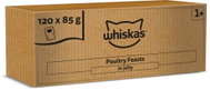 Whiskas 1+ Baromfi eledel felnőtt macskáknak zselében 120 × 85 g - Alutasakos macskaeledel