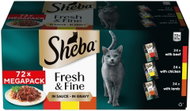 Sheba Fresh & Fine chicken, beef and lamb pockets in sauce 72 × 50 g - Cat Food Pouch