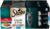 Sheba Fresh & Fine tuna, salmon and trout pockets in sauce 72 × 50 g - Cat Food Pouch