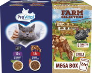 PreVital NM Farm Select cat capsule with meat and vegetables in sauce 24 × 85 g - Cat Food Pouch