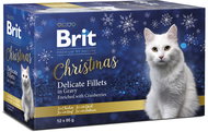 Brit Premium by Nature Multibalení vánočních filetek ve šťávě 12 × 85 g - Kapsička pro kočky
