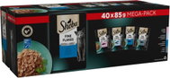 Sheba tasakos eledel, halas válogatás zselében 40 × 85 g - Alutasakos macskaeledel