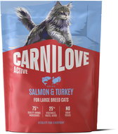 Carnilove Active Cat Dry Made with Salmon & Turkey for Adult Large Breeds 400 g - Cat Kibble
