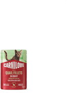 Carnilove Cat Pouch Gravy rich in Quail enriched with Dandelion for sterilized 85 g - Cat Food Pouch