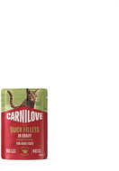 Carnilove Cat Pouch Gravy rich in Duck enriched with Catnip 85 g - Cat Food Pouch