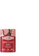 Carnilove Cat Pouch Jelly rich in Turkey enriched with Valerian 85 g - Cat Food Pouch