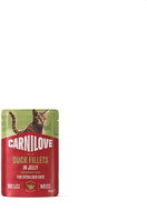 Carnilove Cat Pouch Jelly rich in Duck enriched with Catnip for sterilized 85 g - Cat Food Pouch