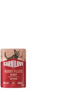 Carnilove Cat Pouch Jelly rich in Rabbit enriched with Marigold 85 g - Cat Food Pouch