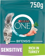 Purina ONE Bifensis Sensitive granules for cats turkey 750 g - Cat Kibble